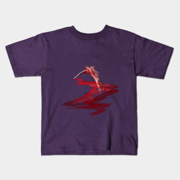 Red River Fractal Kids T-Shirt by garrettsgardens